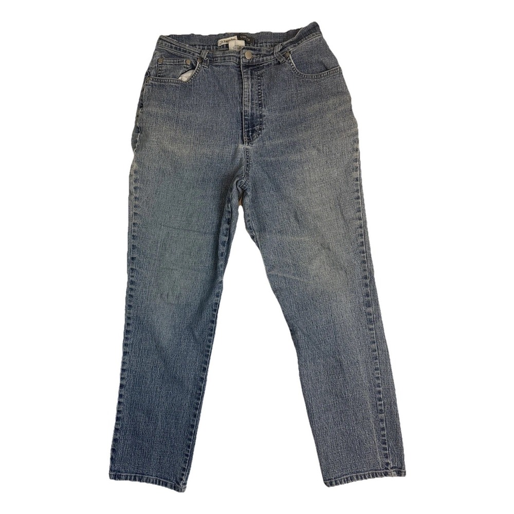 St. Johns Bay Blur Jeans Stretch Womens Size 12 Petite Cotton Blend